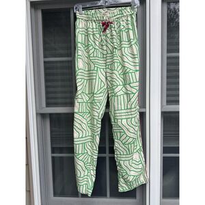 World Market Pajama Pants Women's Wide Leg Tropical  Print Size Small/ Medium